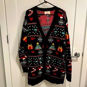 Christmas cardigan, brand new XL